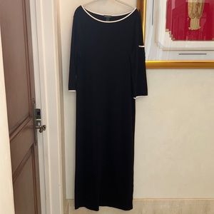 EUC Lauren Ralph Lauren Black Maxi Dress 100% Cotton